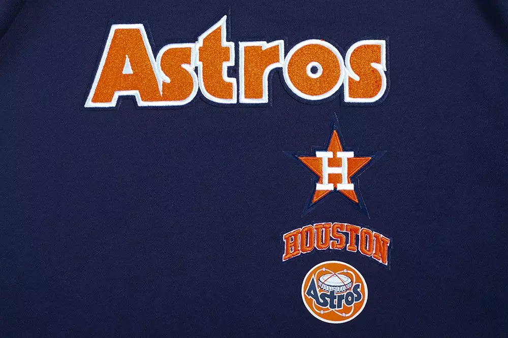 Pro Standard Women's Houston Astros Retro Classics Crewneck - Navy/Orange - NAVY/ORANGE