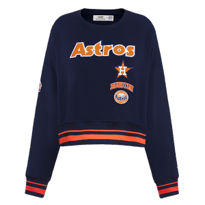 Pro Standard Women's Houston Astros Retro Classics Crewneck - Navy/Orange