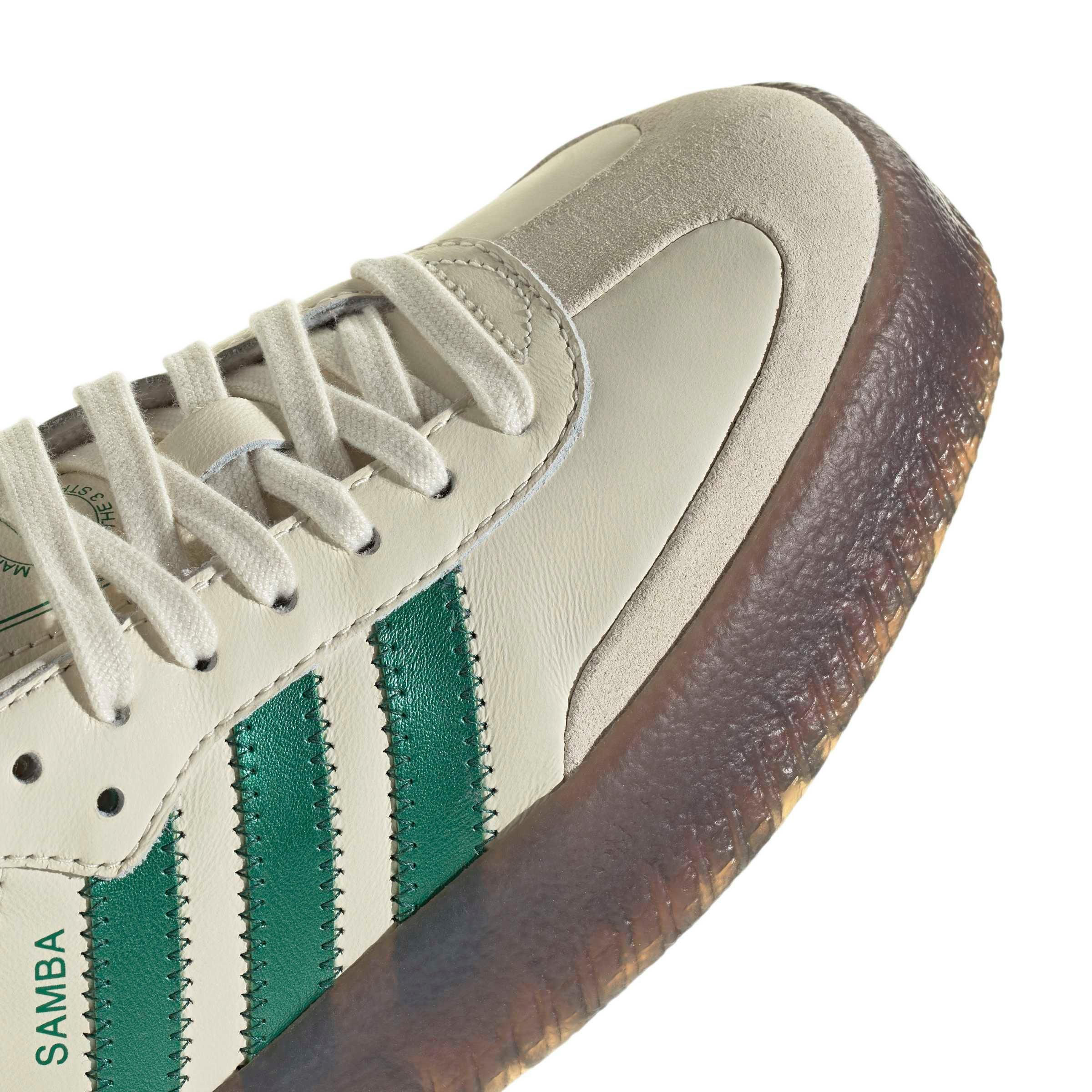 adidas Originals Sambae "Cream White/Bold Green/Collegiate Green" Women's Shoe - CREAM/GREEN/GREEN Thumbnail View 8