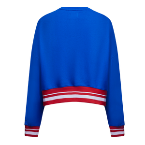 Pro Standard Women's Texas Rangers Retro Classics Crewneck - Royal/Red