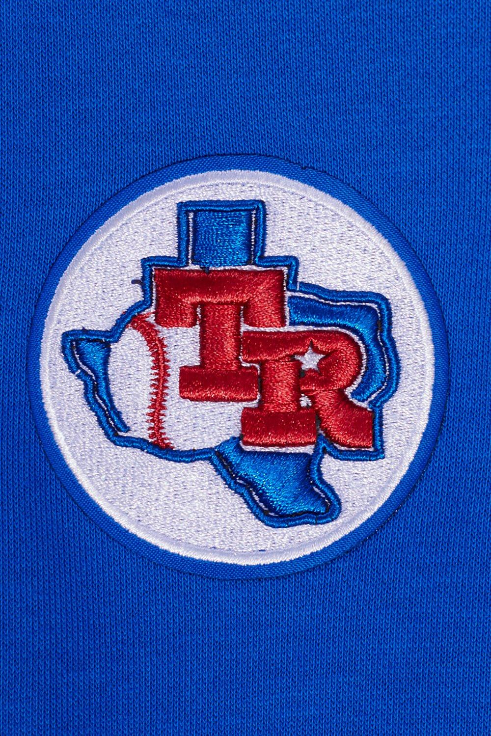 Pro Standard Women's Texas Rangers Retro Classics Crewneck - Royal/Red - ROYAL/RED Thumbnail View 5