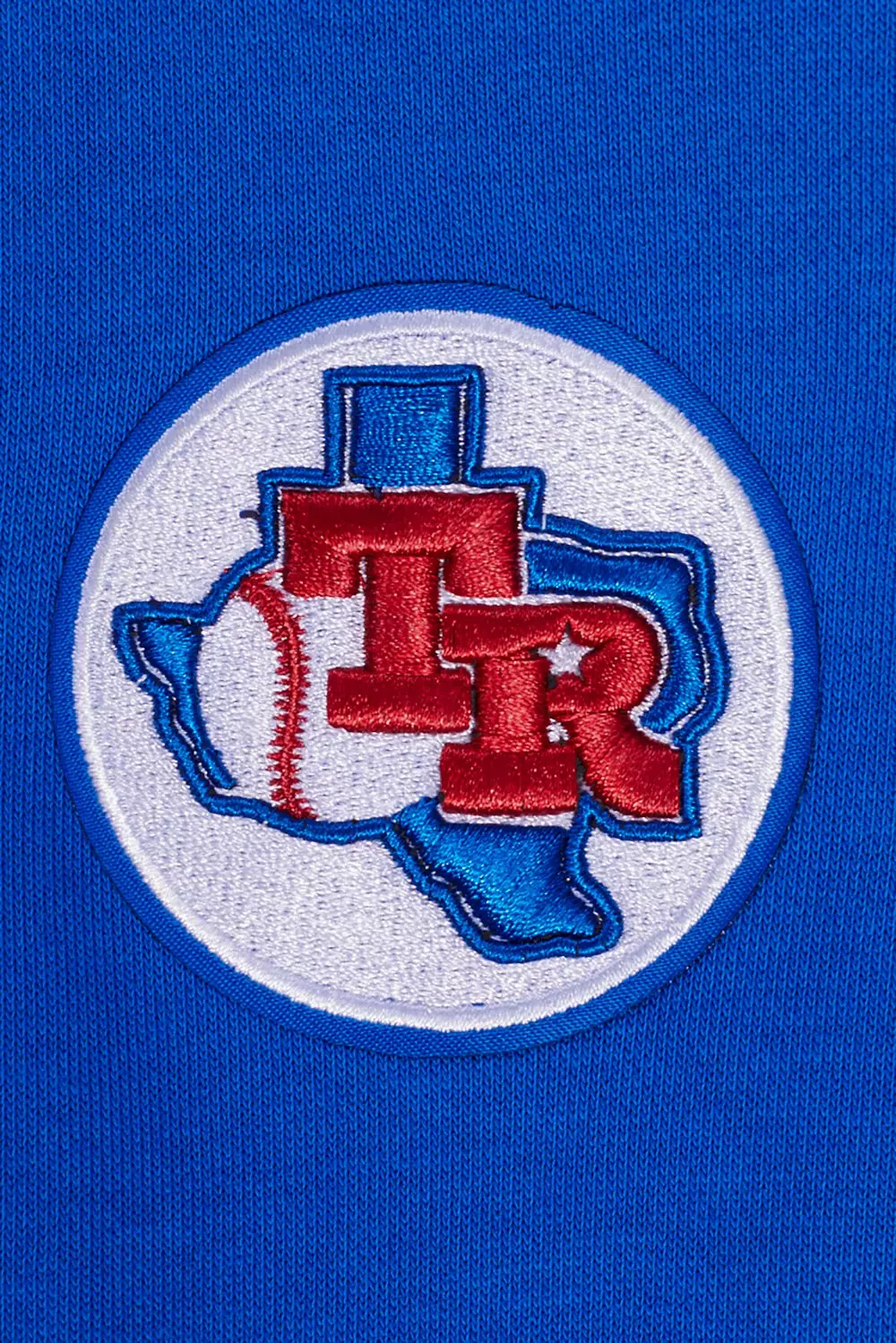 Pro Standard Women's Texas Rangers Retro Classics Crewneck - Royal/Red - ROYAL/RED