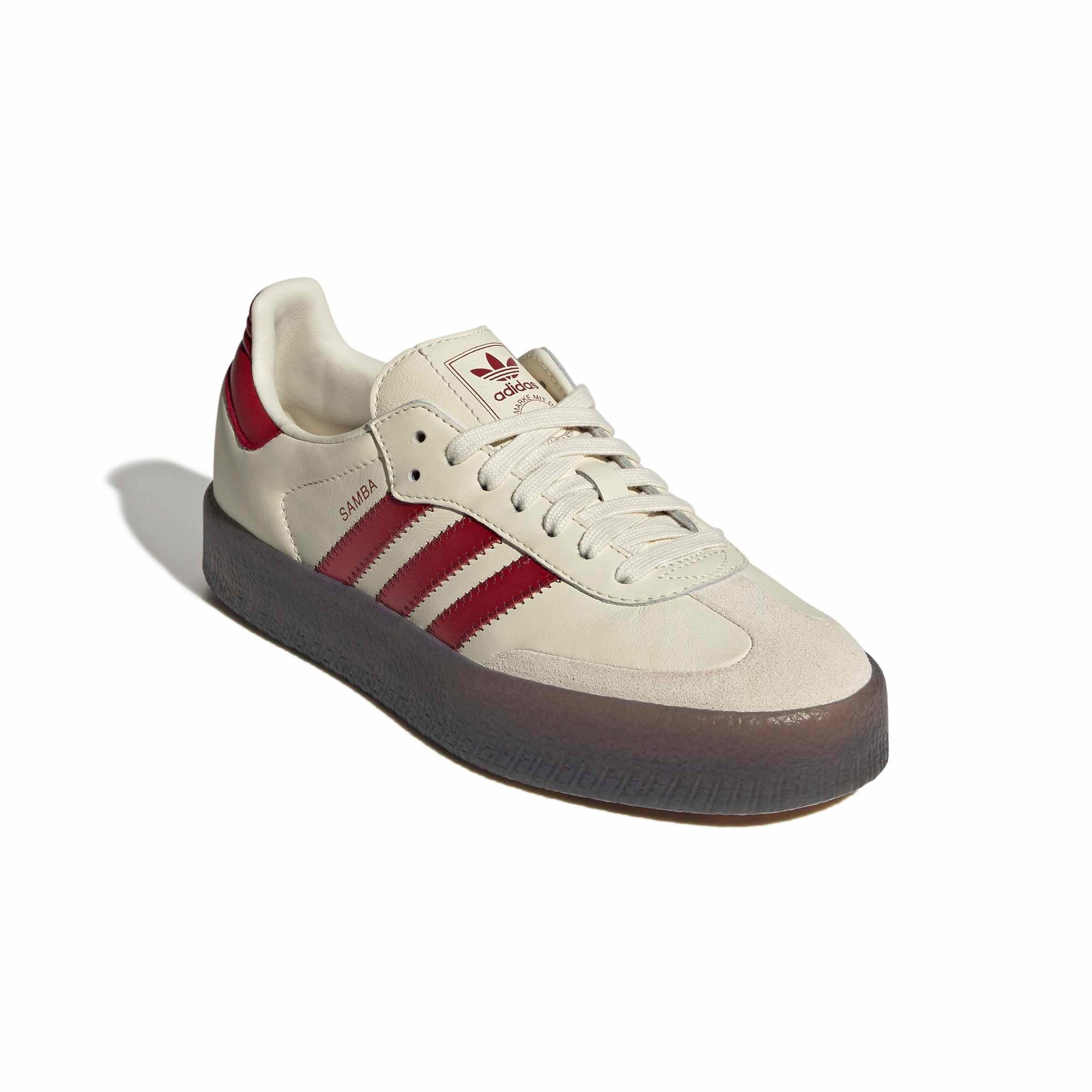 adidas Originals Sambae "Cream White/Team Victory Red/Shadow Red" Women's Shoe - CREAM/RED/RED Thumbnail View 3