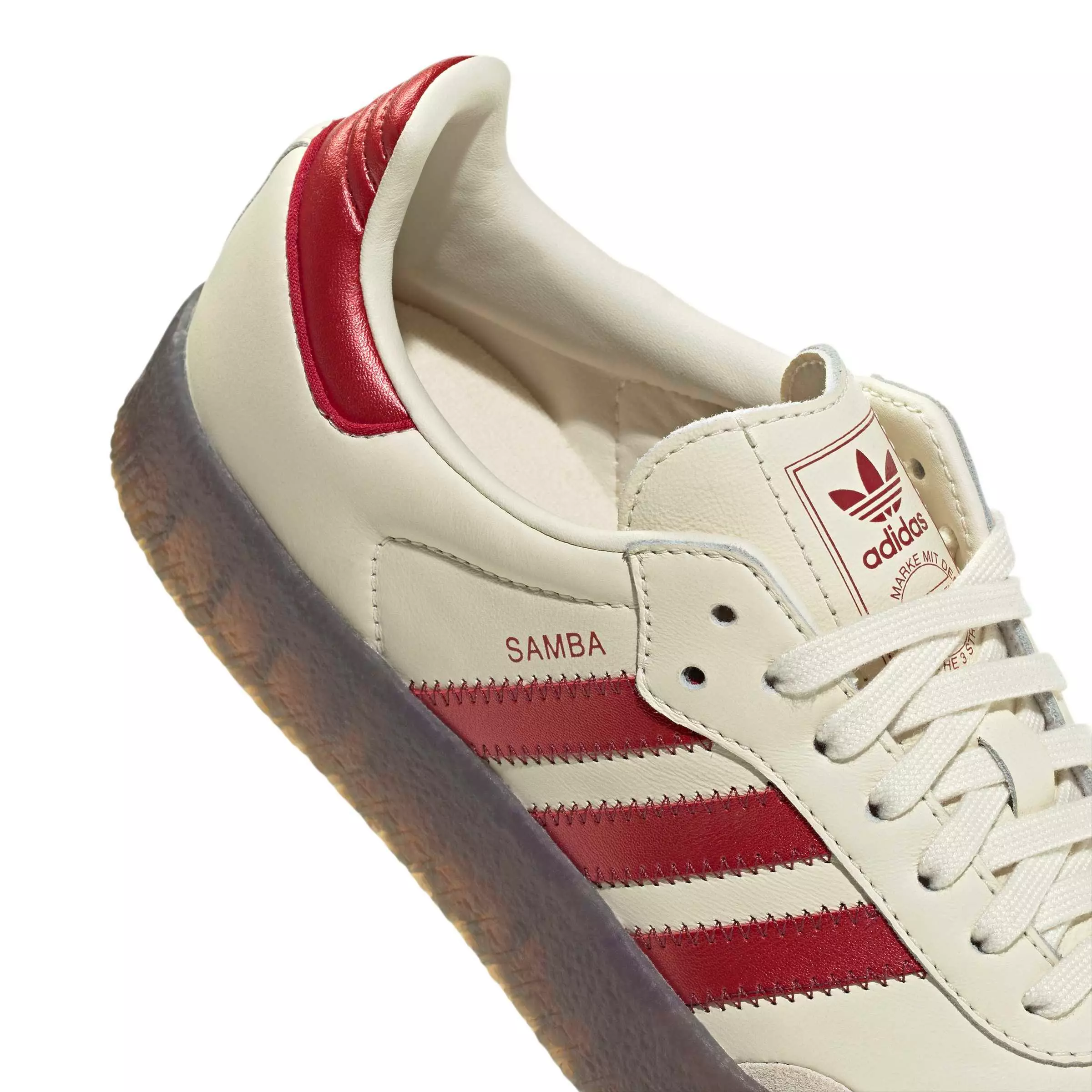 adidas Originals Sambae "Cream White/Team Victory Red/Shadow Red" Women's Shoe - CREAM/RED/RED