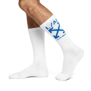 L/AB c/o Off-White Clamp Arrow Crew Socks (3 Pairs) &ndash; White/Multi - WHITE/MULTI