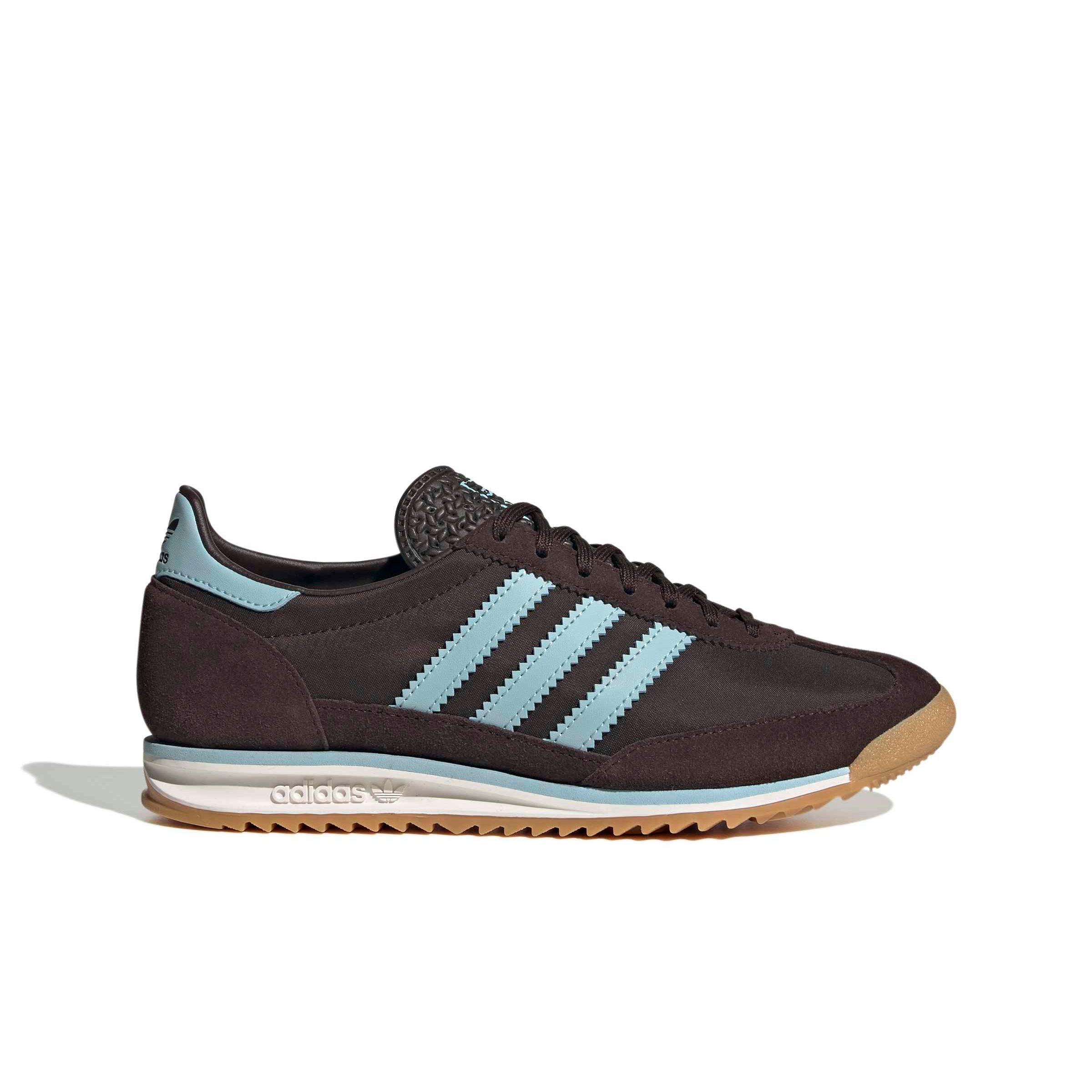adidas Originals SL 72 OG "Aurora Coffee/Icey Blue/Off White" Women's Shoe - COFFEE/BLUE/OFF WHITE Thumbnail View 1