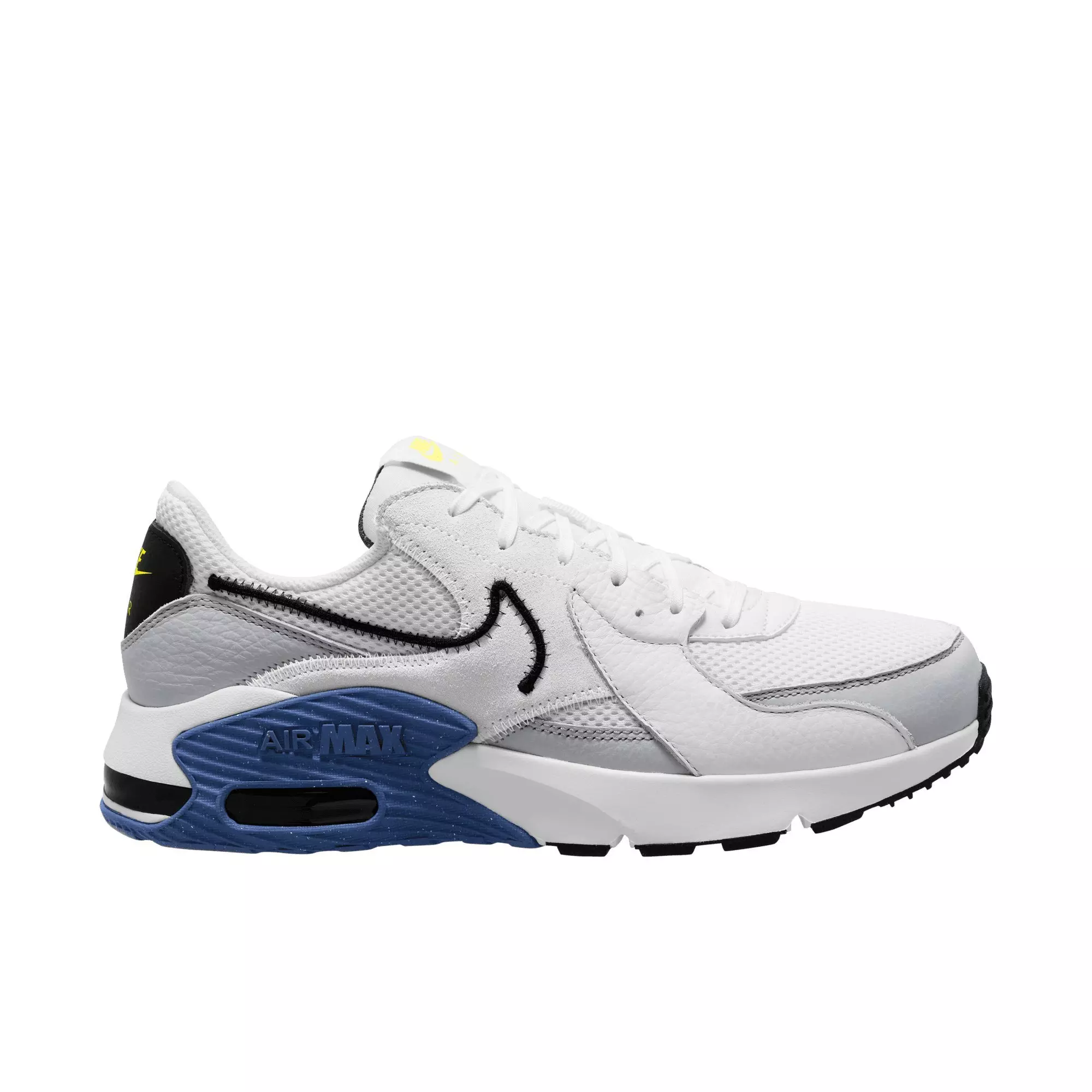 Nike Air Max Excee "White/Black/Dark Royal Blue/Lemon Venom" Men's Shoe - WHITE
