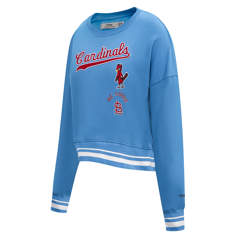 Pro Standard Women's St. Louis Cardinals Retro Classics Crewneck - University Blue - UNIVERSITY BLUE Thumbnail View 3