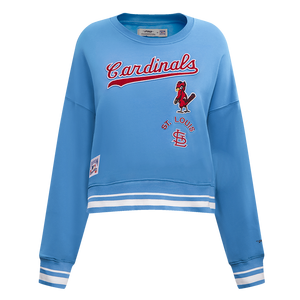 Pro Standard Women's St. Louis Cardinals Retro Classics Crewneck - University Blue
