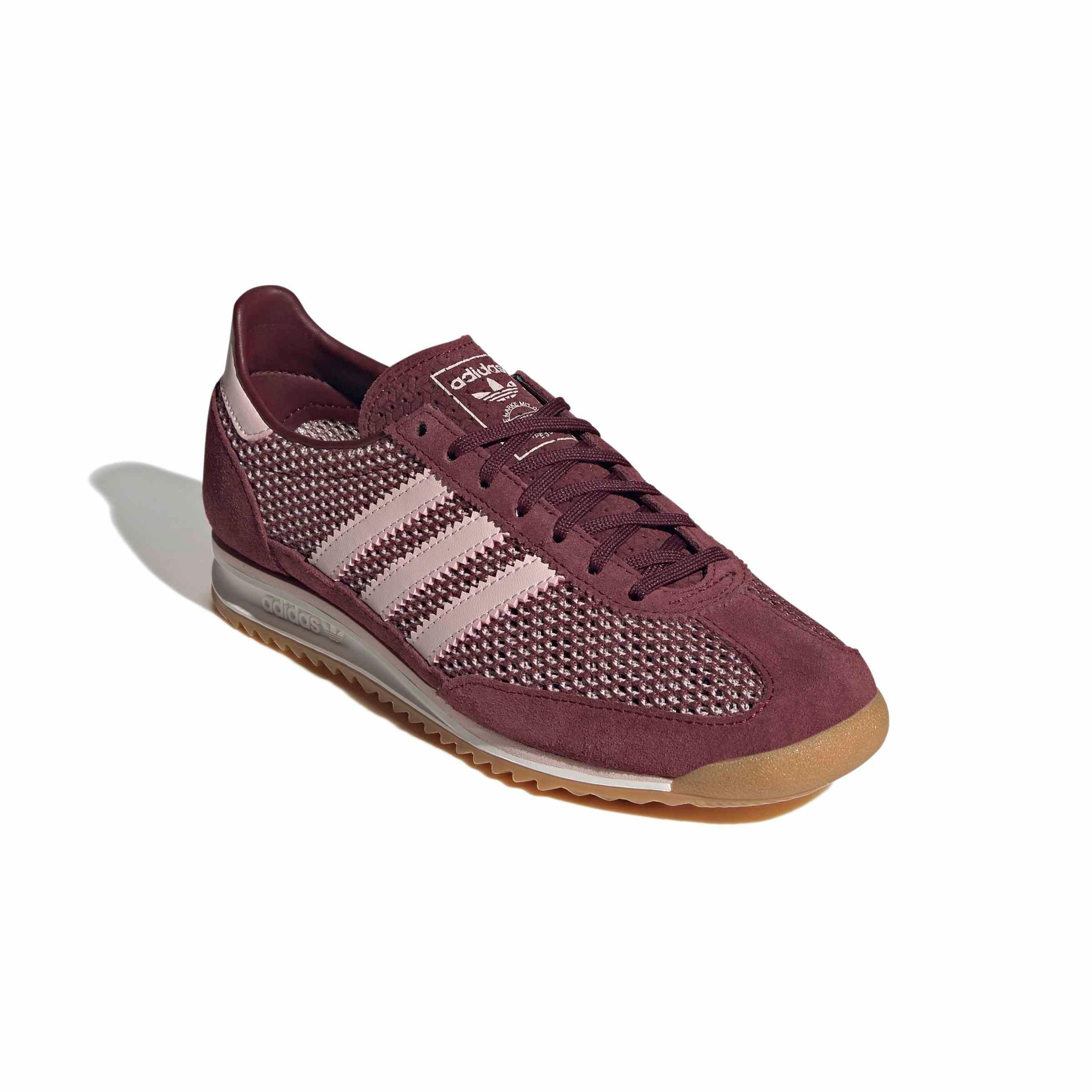 adidas Originals SL 72 OG "Shadow Red/Sandy Pink/Off White" Women's Shoe - RED/PINK/OFF WHITE Thumbnail View 3