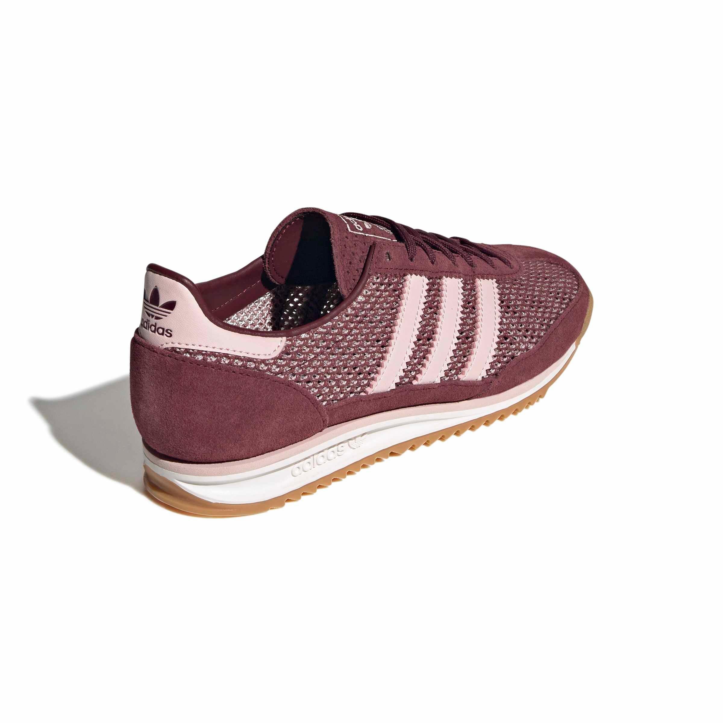 adidas Originals SL 72 OG "Shadow Red/Sandy Pink/Off White" Women's Shoe - RED/PINK/OFF WHITE Thumbnail View 4