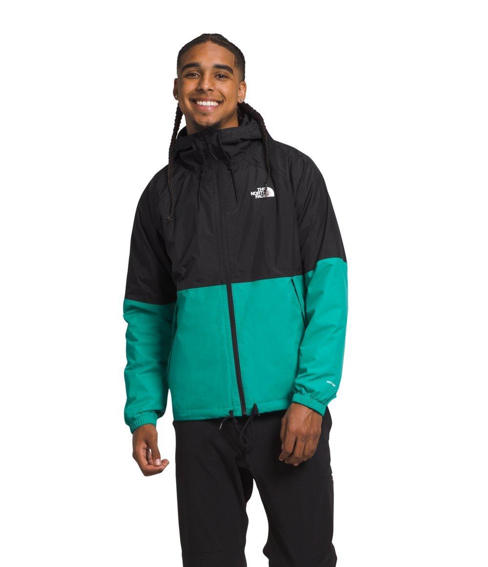 The North Face Men's Antora Rain Hoodie - BLACK/TEAL