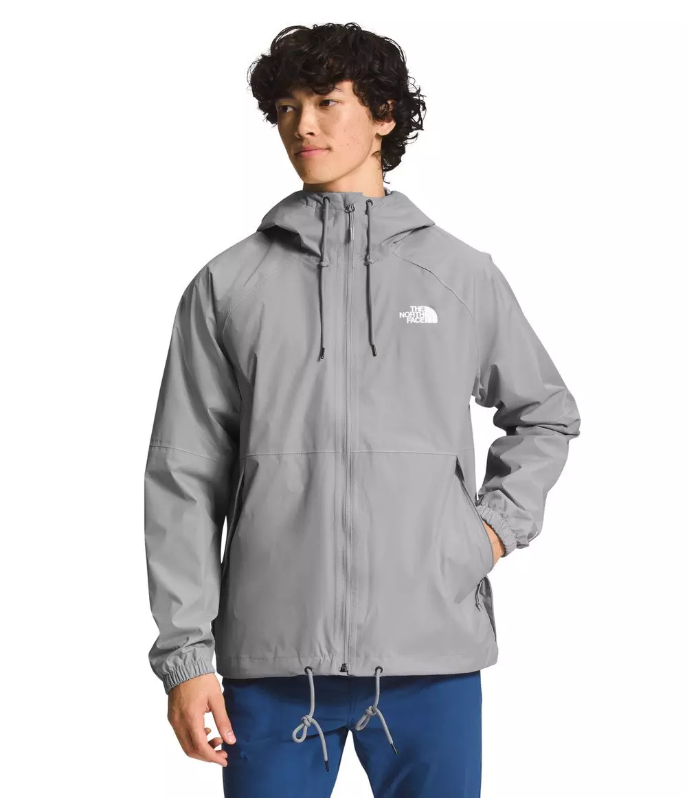 The North Face Men's Antora Rain Hoodie - Black/Blue Mint - GREY