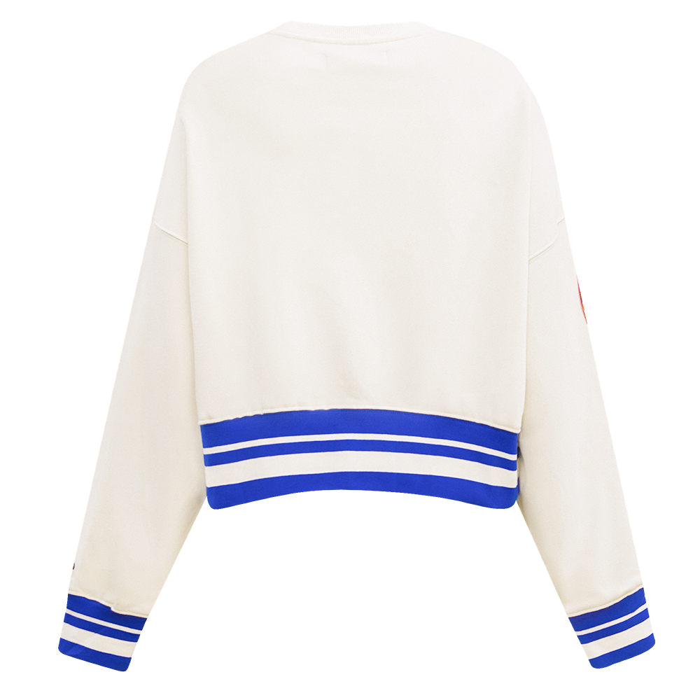 Pro Standard Women's New York Mets Retro Classics Crewneck - Eggshell - EGGSHELL Thumbnail View 2