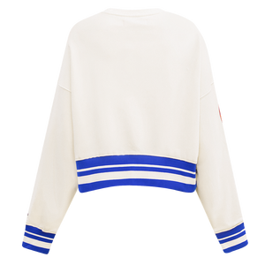 Pro Standard Women's New York Mets Retro Classics Crewneck - Eggshell