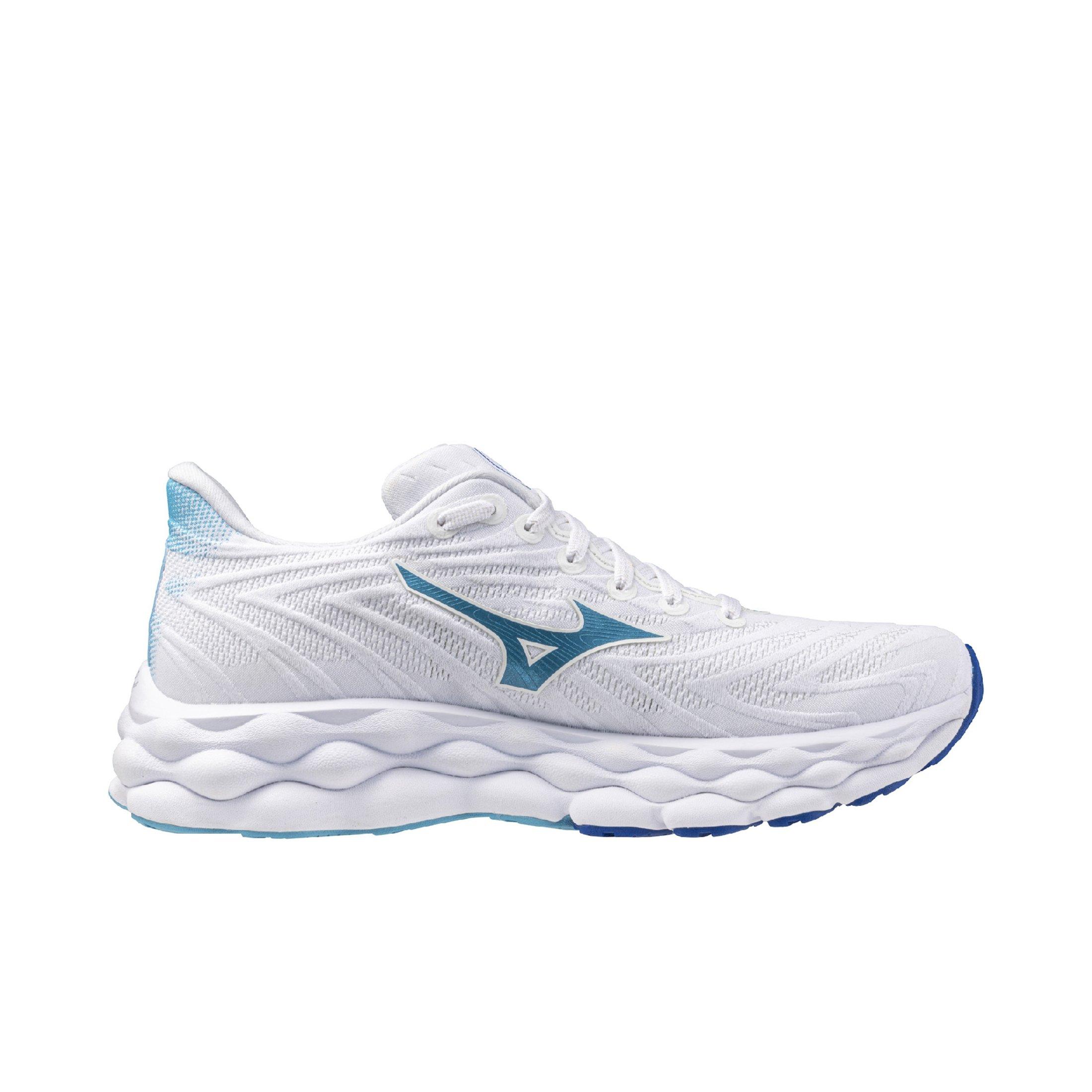 Mizuno Wave Sky 8 D "White/Moroccan Blue" Women's Running Shoe - WHITE/BLUE Thumbnail View 1