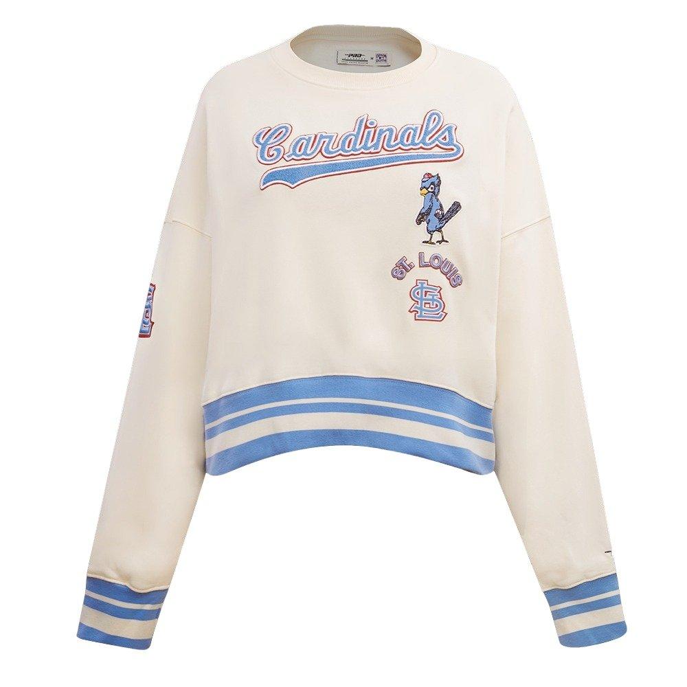 Pro Standard Women's St. Louis Cardinals Retro Classics Crewneck - Eggshell - EGGSHELL Thumbnail View 1