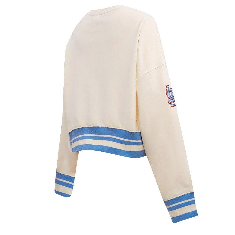 Pro Standard Women's St. Louis Cardinals Retro Classics Crewneck - Eggshell - EGGSHELL Thumbnail View 4