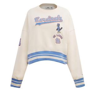Pro Standard Women's St. Louis Cardinals Retro Classics Crewneck - Eggshell