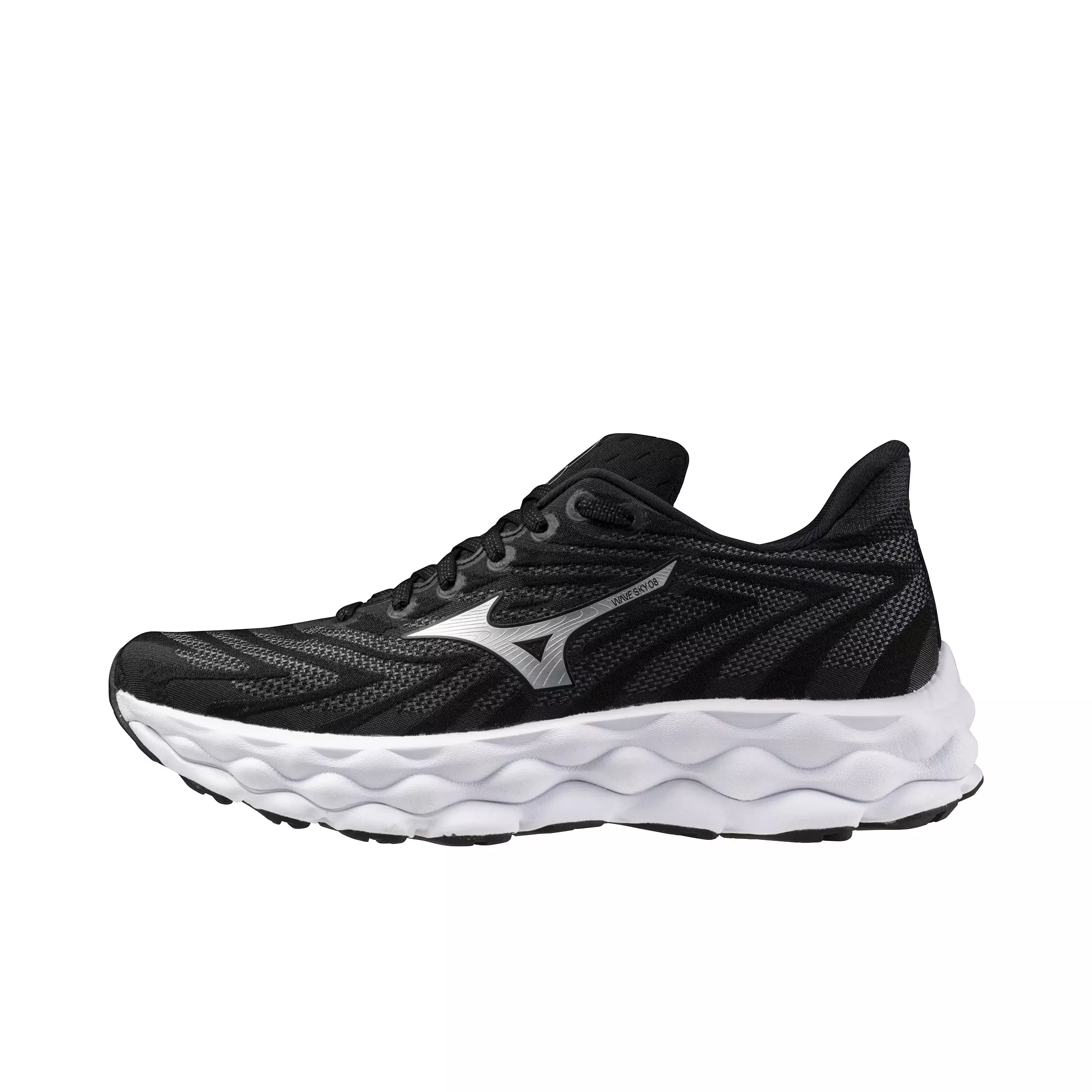 Mizuno Wave Sky 8 D "Black/Silver" Women's Running Shoe - BLACK/SILVER