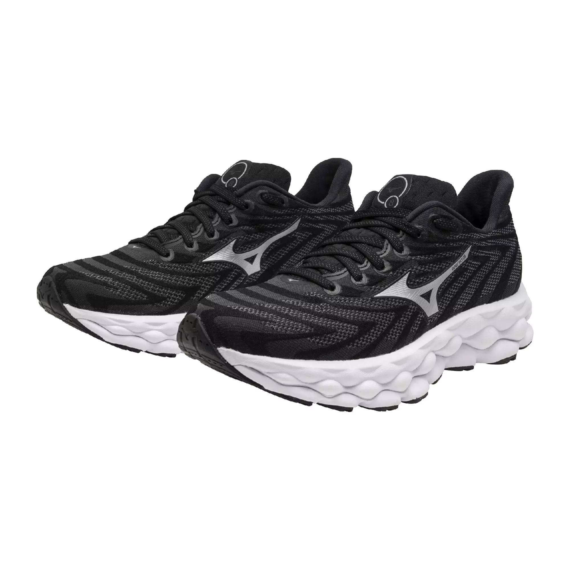 Mizuno Wave Sky 8 D "Black/Silver" Women's Running Shoe - BLACK/SILVER