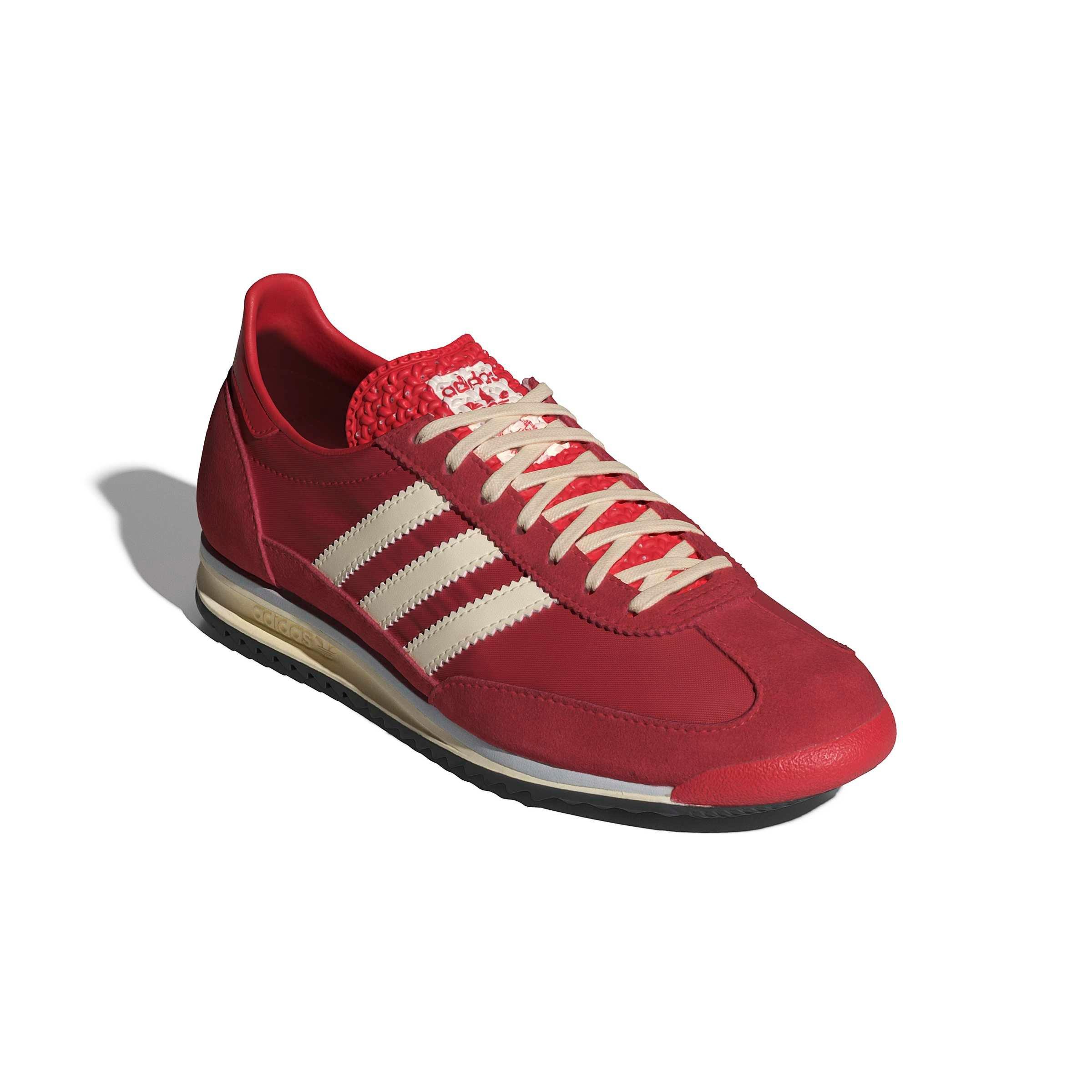 adidas Originals SL 72 OG "Better Scarlet/Cream White/Halo Blue" Women's Shoe - SCARLET/CREAM/BLUE Thumbnail View 3