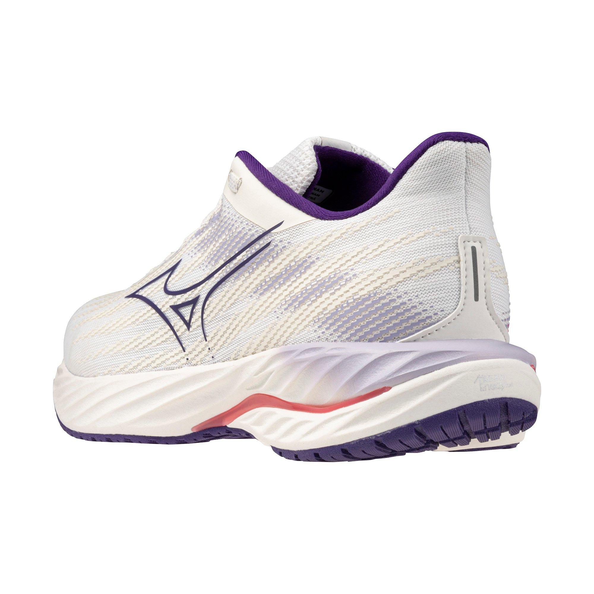 Mizuno Wave Inspire 21 "White/Vintage Indigo" Women's Running Shoe - WHITE/INDIGO Thumbnail View 4