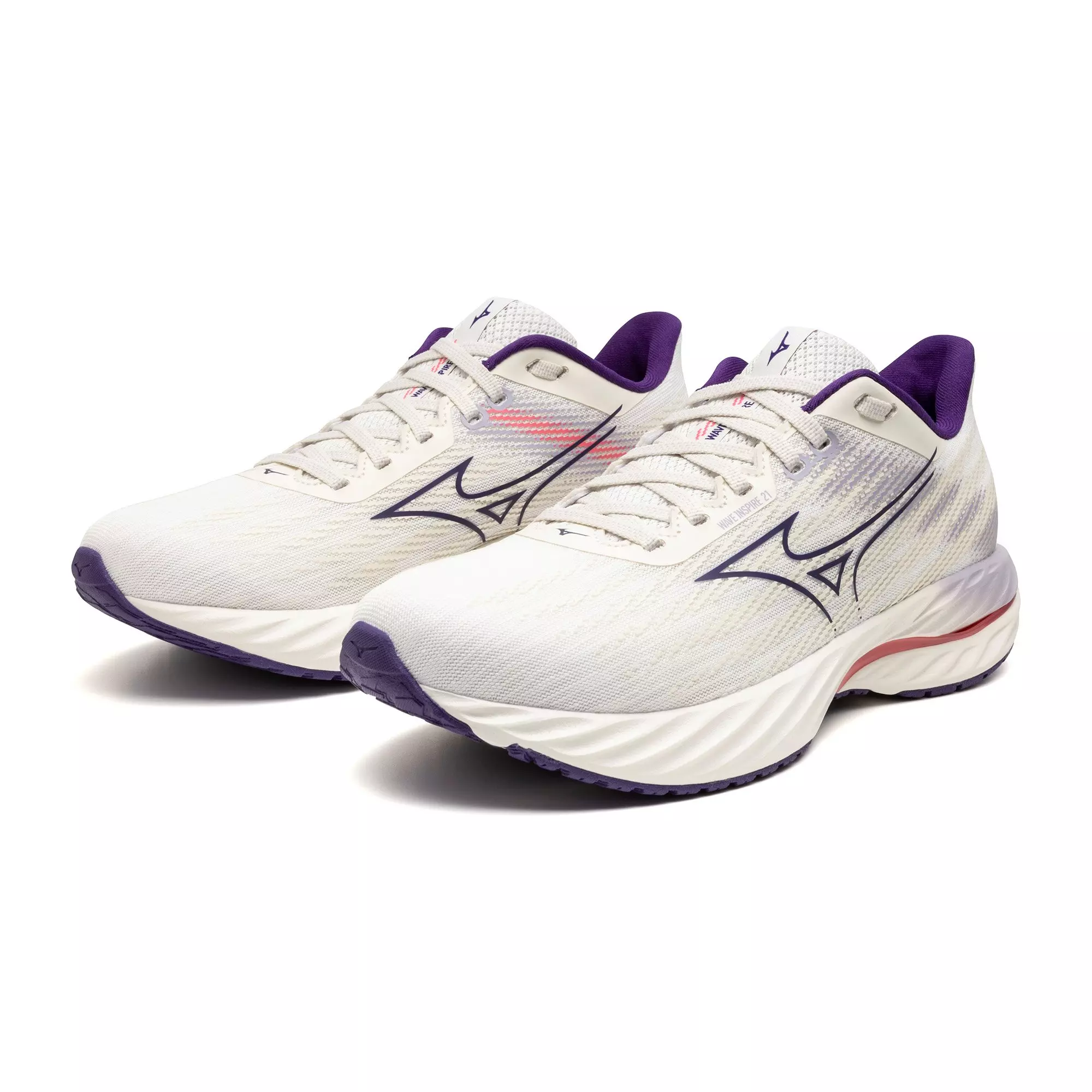 Mizuno Wave Inspire 21 "White/Vintage Indigo" Women's Running Shoe - WHITE/INDIGO