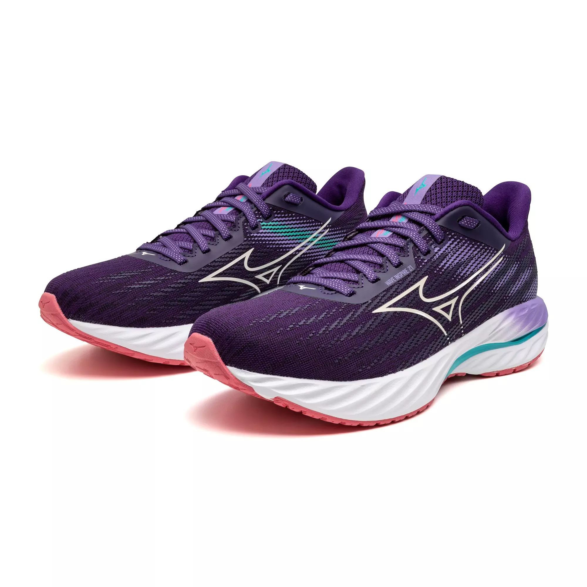 Mizuno Wave Inspire 21 "Vintage Indigo/White" Women's Running Shoe - INDIGO/WHITE