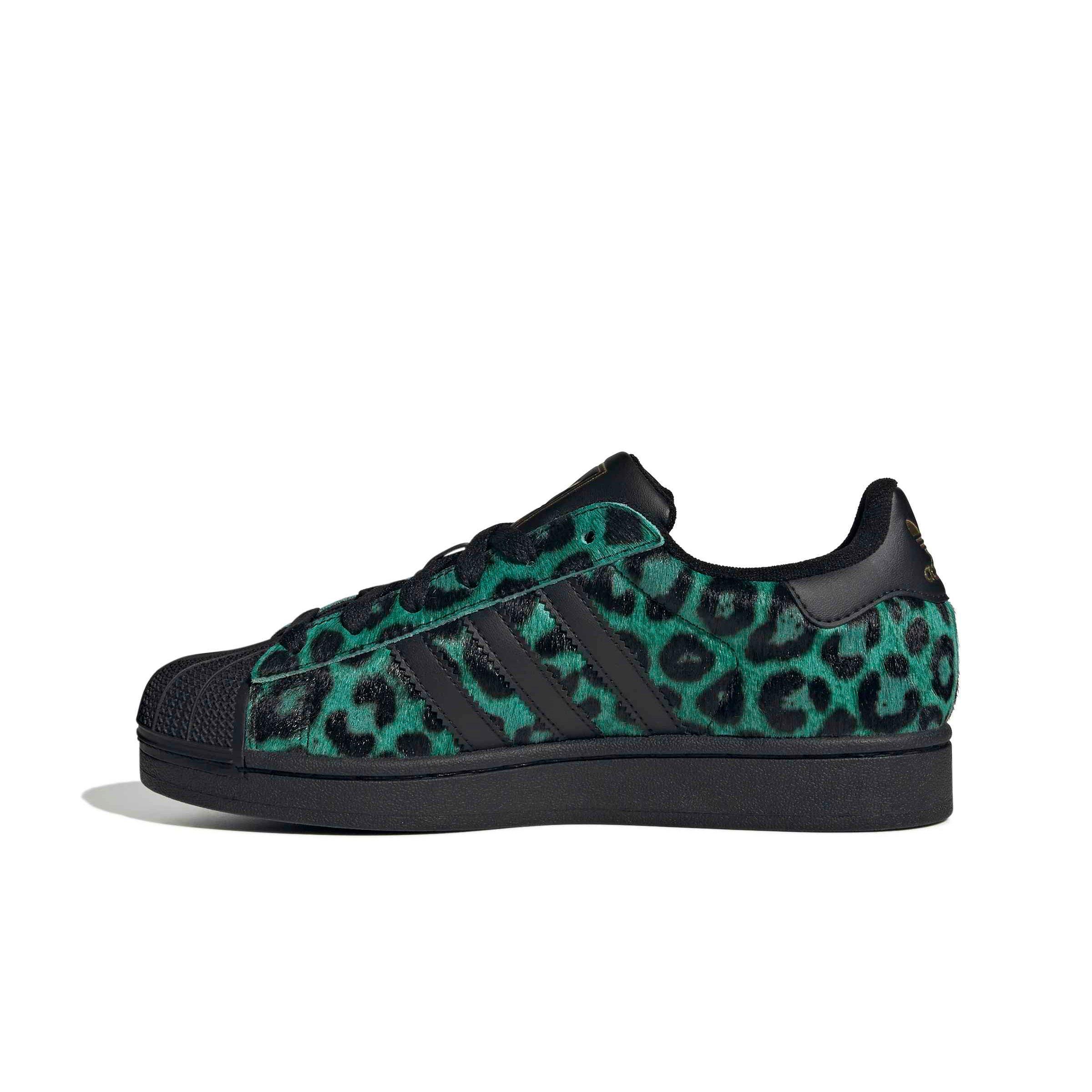 adidas Originals Superstar II "Semi Screaming Green/Core Black/Gold Metallic" Women's Shoe - GREEN/BLACK/GOLD Thumbnail View 2
