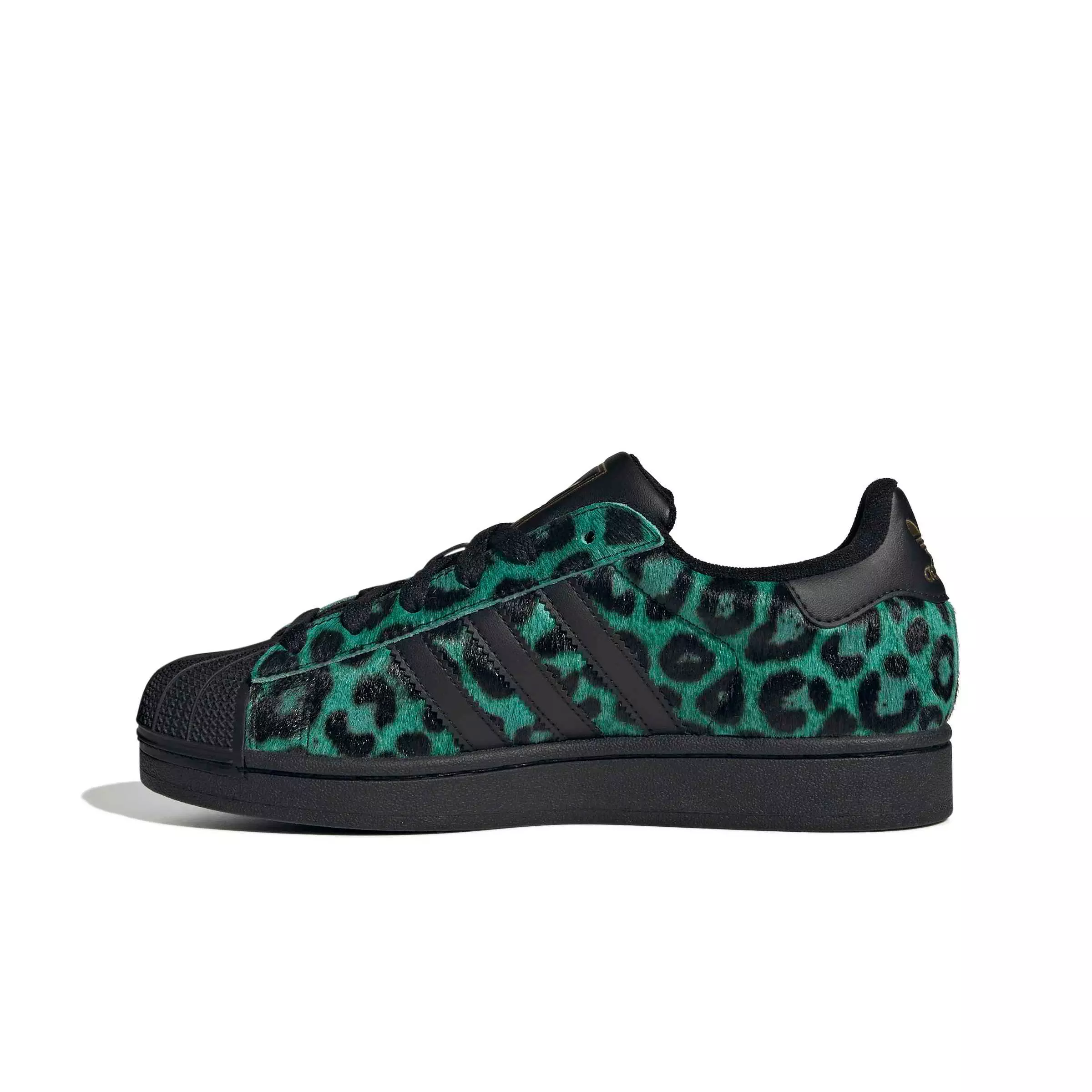 adidas Originals Superstar II "Semi Screaming Green/Core Black/Gold Metallic" Women's Shoe - GREEN/BLACK/GOLD