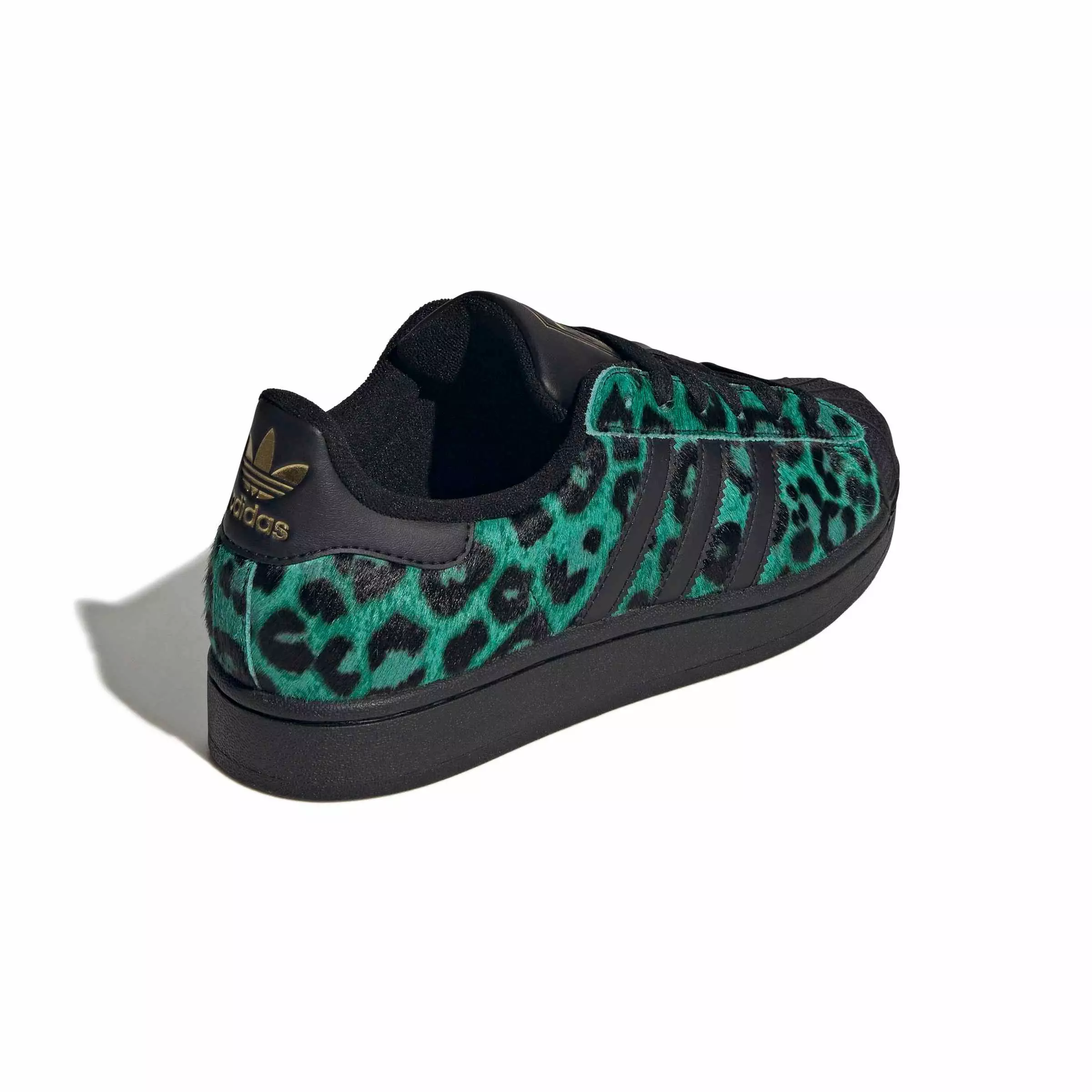 adidas Originals Superstar II "Semi Screaming Green/Core Black/Gold Metallic" Women's Shoe - GREEN/BLACK/GOLD