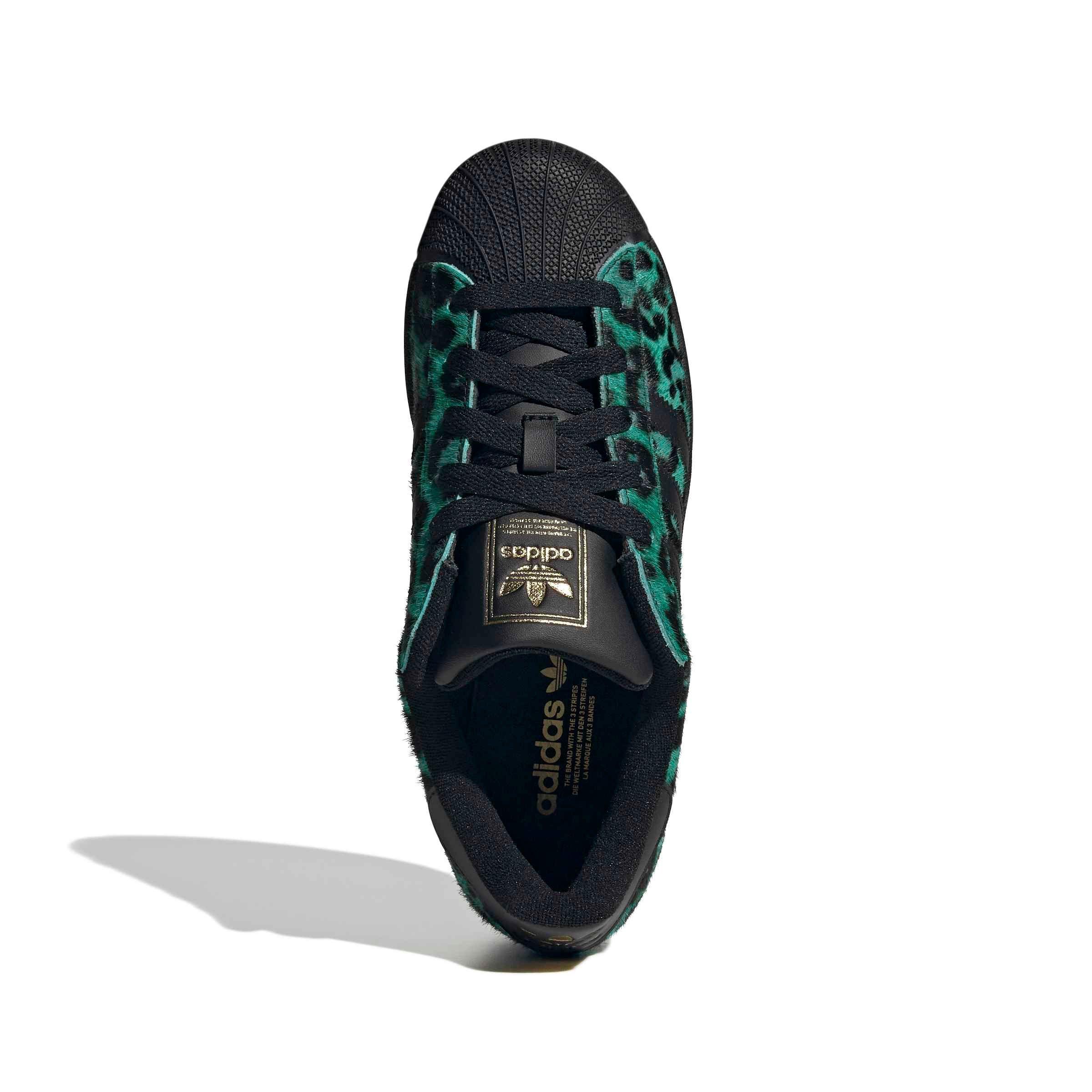 adidas Originals Superstar II "Semi Screaming Green/Core Black/Gold Metallic" Women's Shoe - GREEN/BLACK/GOLD Thumbnail View 5