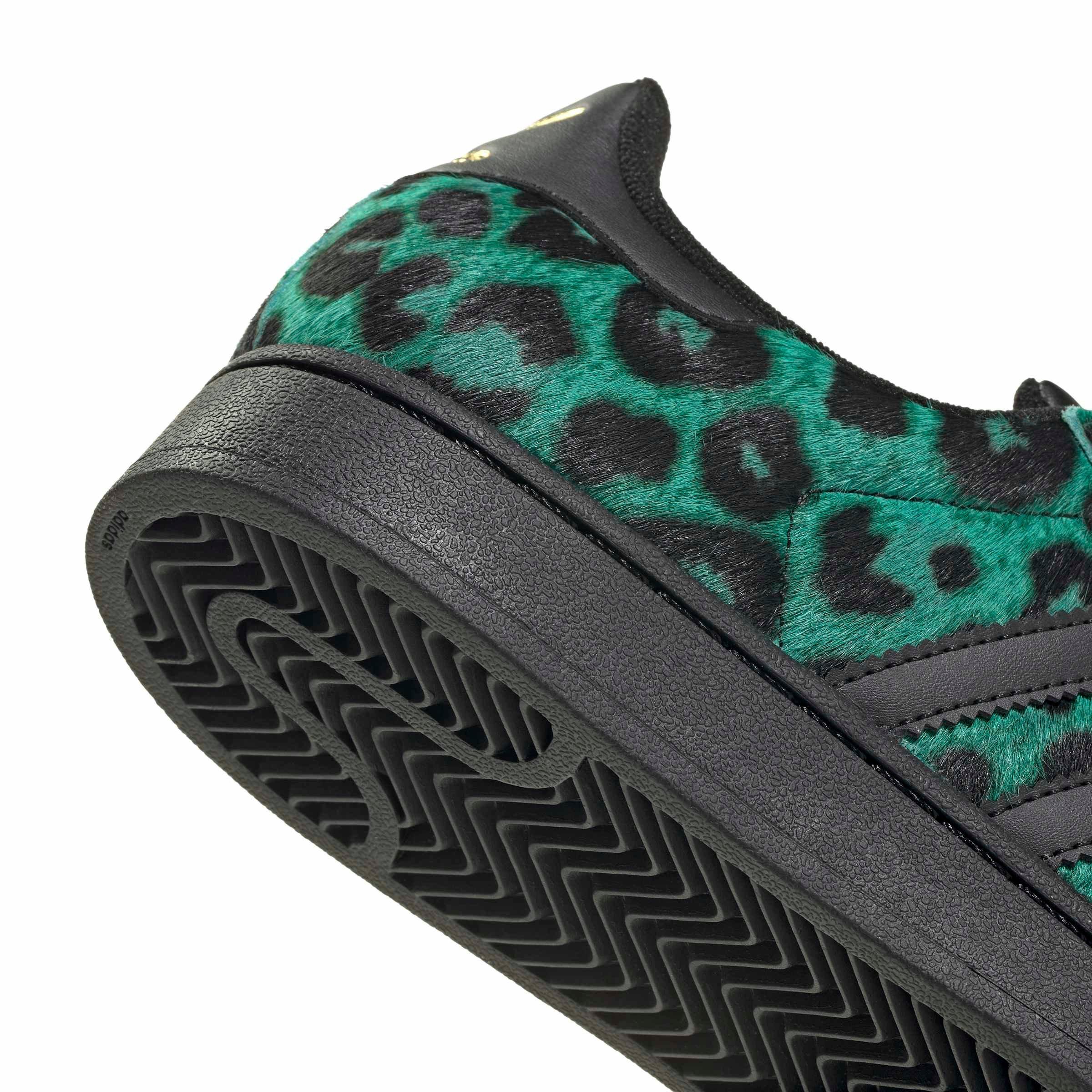 adidas Originals Superstar II "Semi Screaming Green/Core Black/Gold Metallic" Women's Shoe - GREEN/BLACK/GOLD Thumbnail View 7