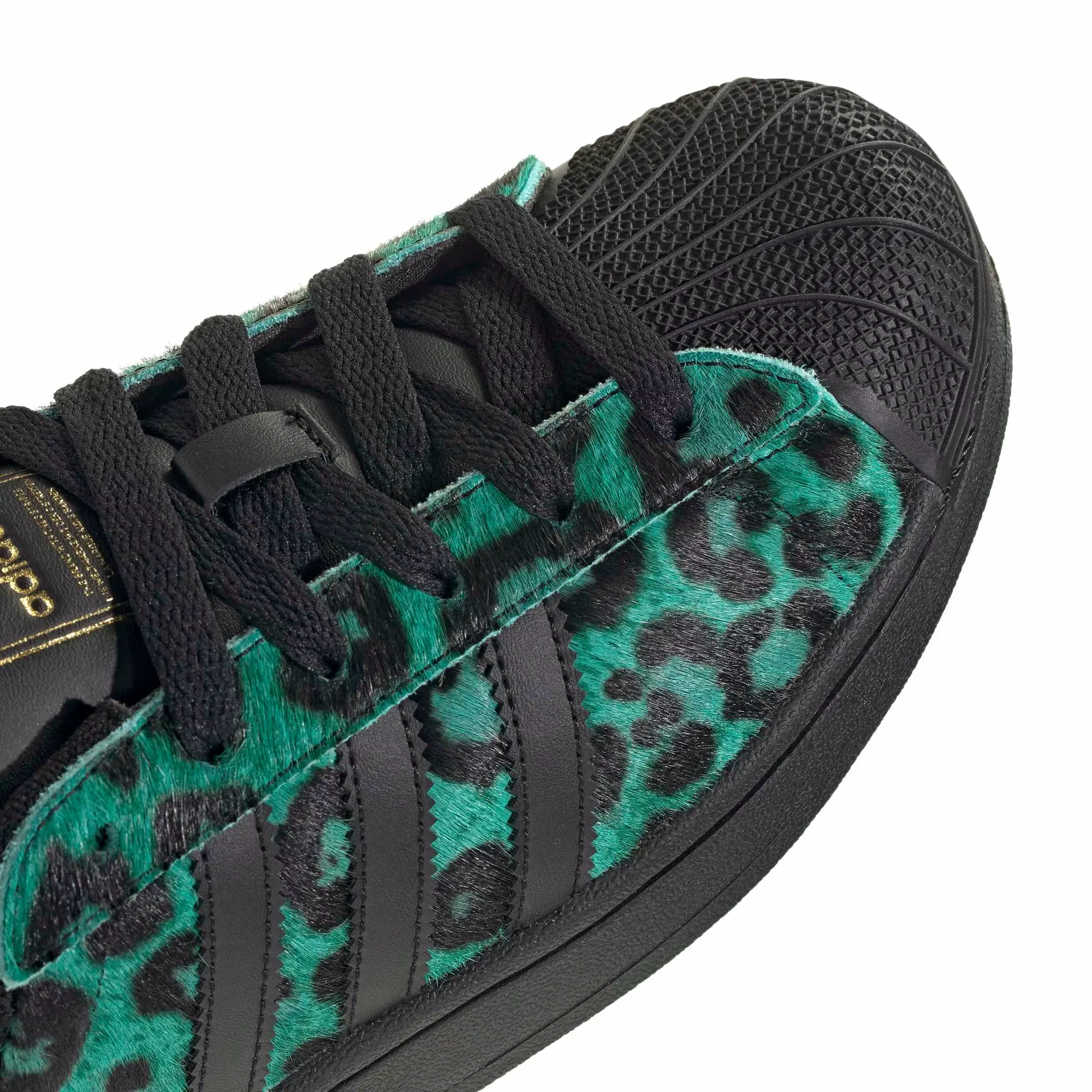 adidas Originals Superstar II "Semi Screaming Green/Core Black/Gold Metallic" Women's Shoe - GREEN/BLACK/GOLD