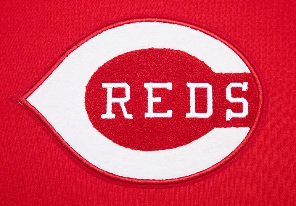 Pro Standard Women's MLB Cincinnati Reds Retro Classic Cropped Fleece Hoodie -Red - RED