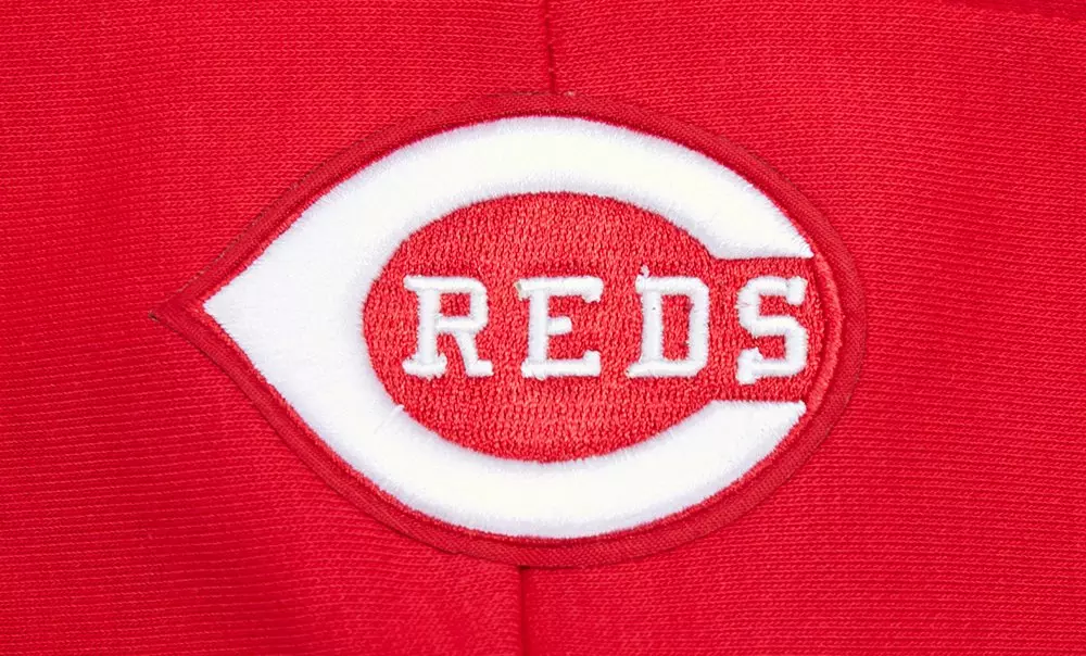 Pro Standard Women's MLB Cincinnati Reds Retro Classic Cropped Fleece Hoodie -Red - RED