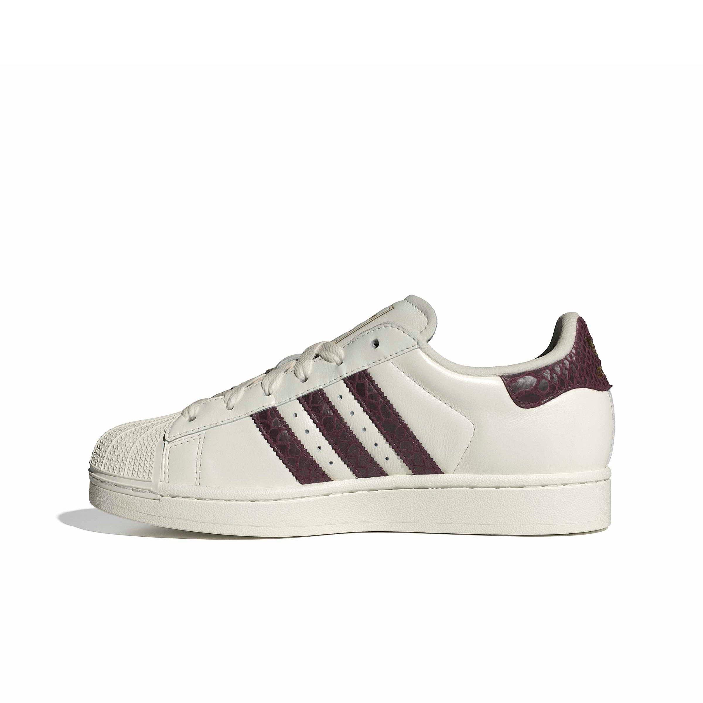 adidas Originals Superstar II "Off White/Maroon/Gold Metallic" Women's Shoe - OFF WHITE/MAROON/GOLD Thumbnail View 2
