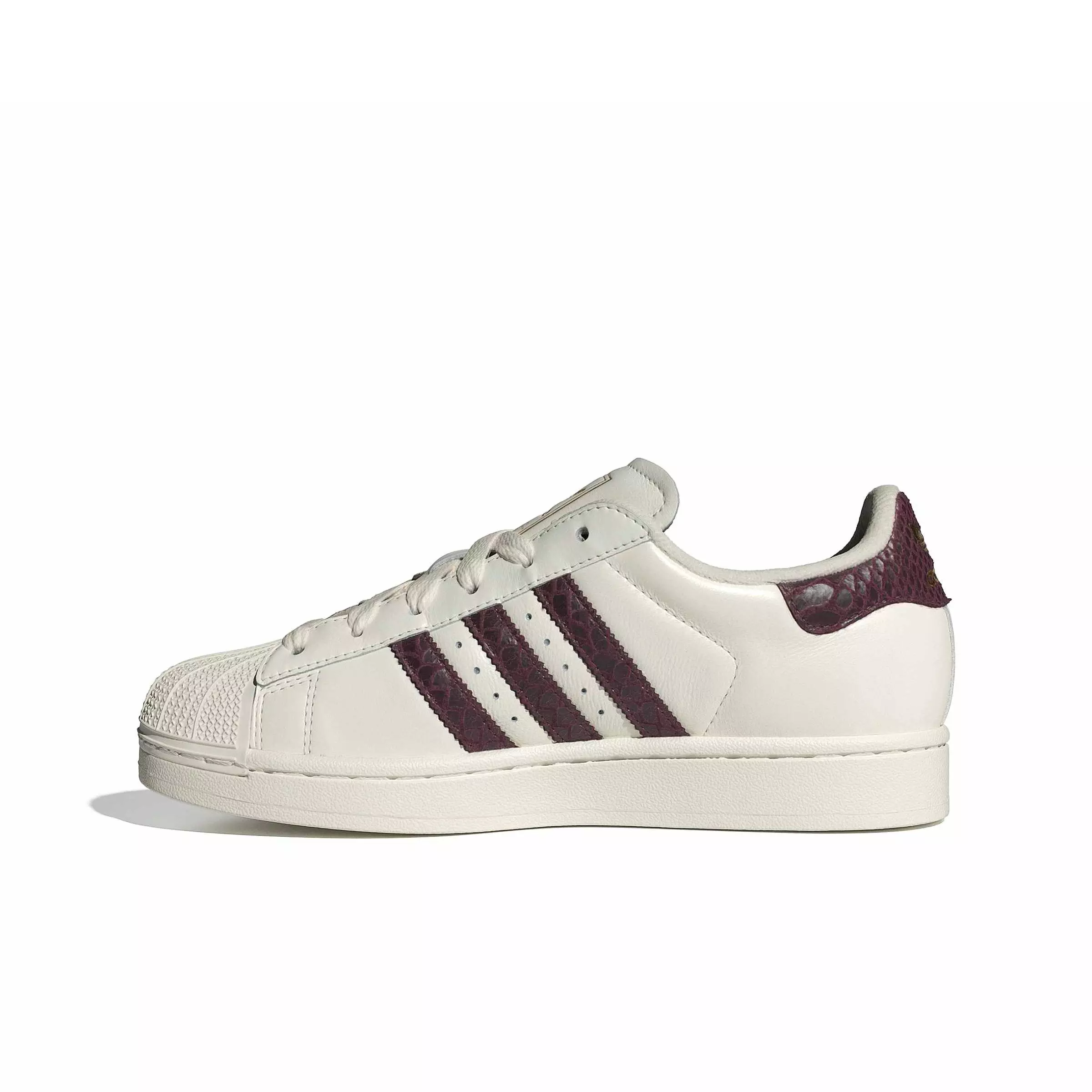 adidas Originals Superstar II "Off White/Maroon/Gold Metallic" Women's Shoe - OFF WHITE/MAROON/GOLD