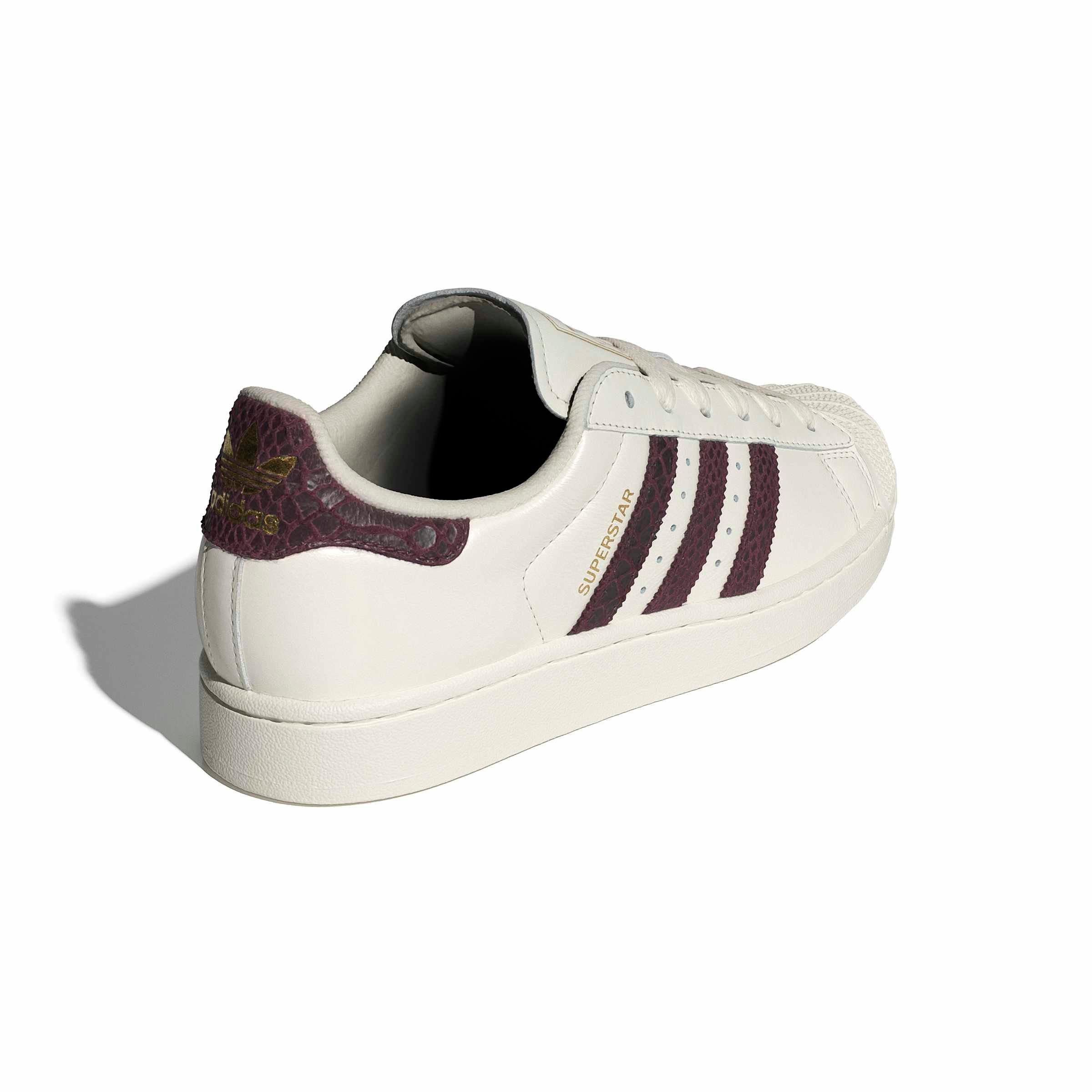adidas Originals Superstar II "Off White/Maroon/Gold Metallic" Women's Shoe - OFF WHITE/MAROON/GOLD Thumbnail View 4