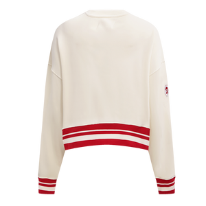 Pro Standard Women's Cincinnati Reds Retro Classics Crewneck - Eggshell