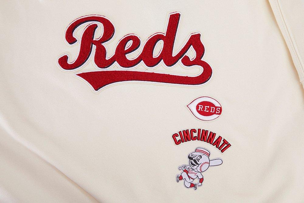 Pro Standard Women's Cincinnati Reds Retro Classics Crewneck - Eggshell - EGGSHELL Thumbnail View 5