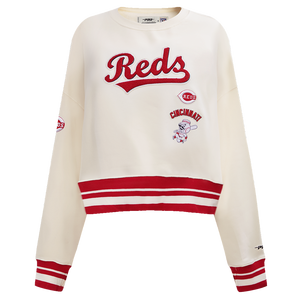 Pro Standard Women's Cincinnati Reds Retro Classics Crewneck - Eggshell