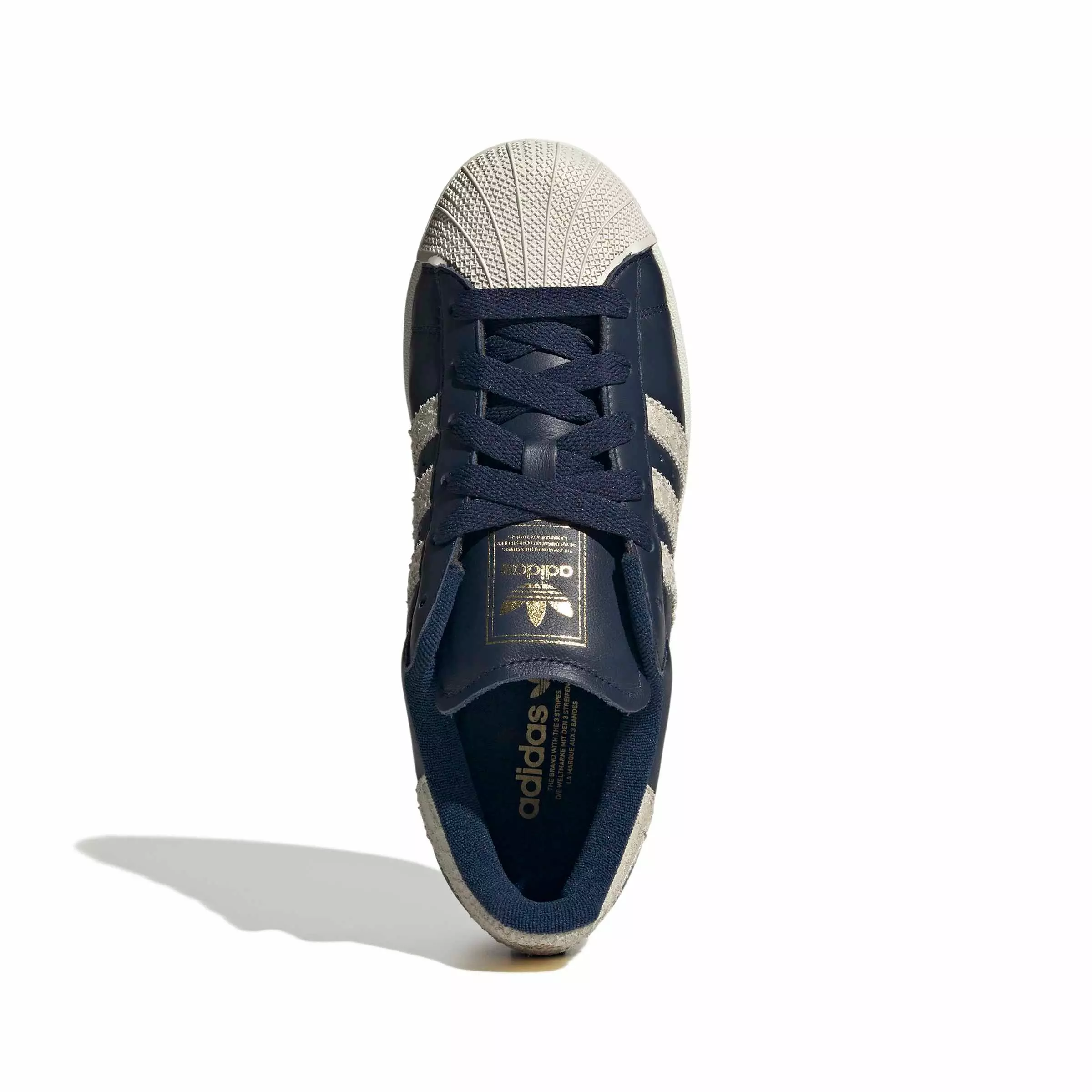 adidas Originals Superstar II "Night Indigo/Off White/Gold Metallic" Women's Shoe - INDIGO/OFF WHITE/GOLD