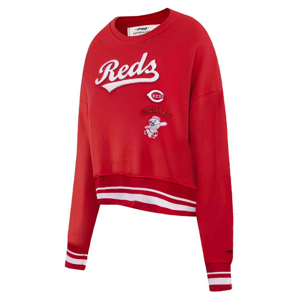 Pro Standard Women's Cincinnati Reds Retro Classics Crewneck - Red - RED