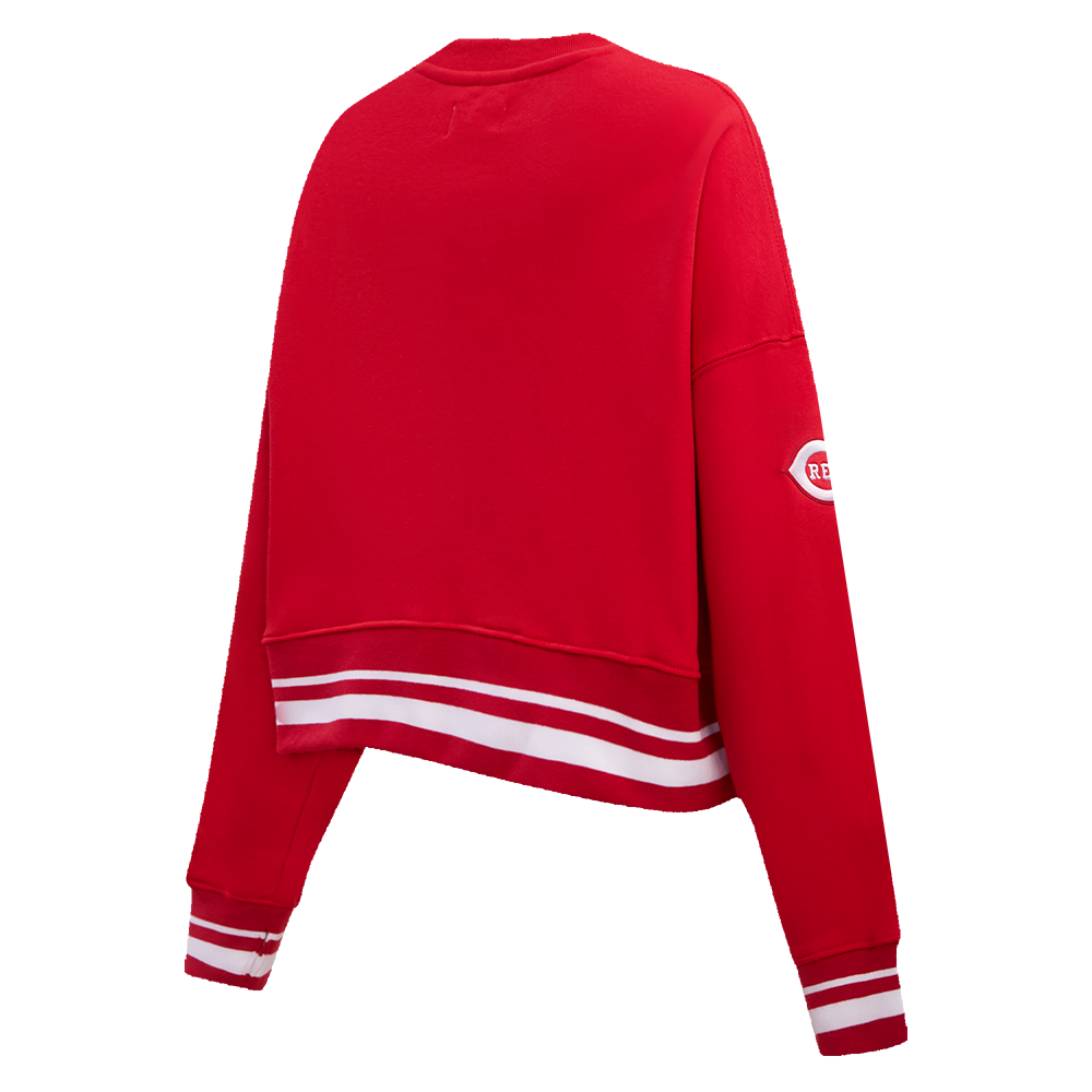 Pro Standard Women's Cincinnati Reds Retro Classics Crewneck - Red - RED Thumbnail View 4