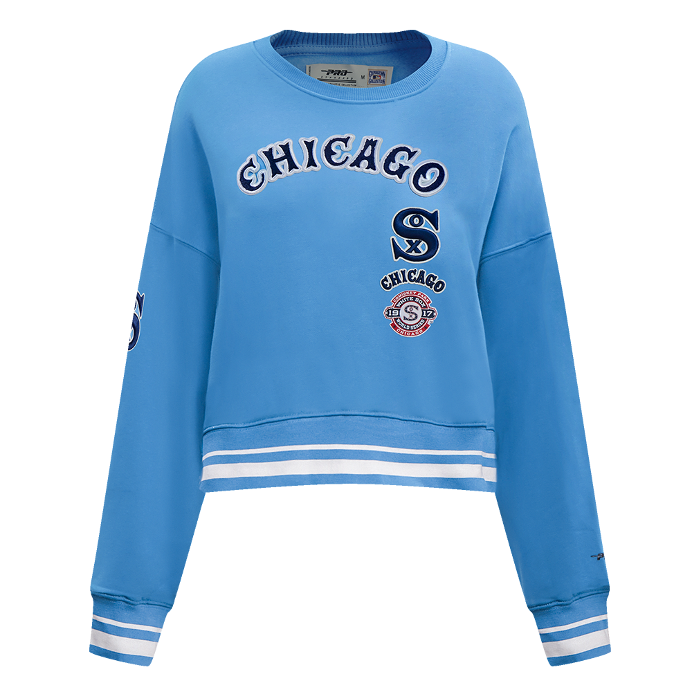 Pro Standard Women's Chicago White Sox Retro Classics Crewneck - University Blue/White - UNIVERSITY BLUE/WHITE Thumbnail View 1