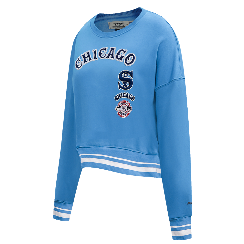 Pro Standard Women's Chicago White Sox Retro Classics Crewneck - University Blue/White - UNIVERSITY BLUE/WHITE Thumbnail View 3