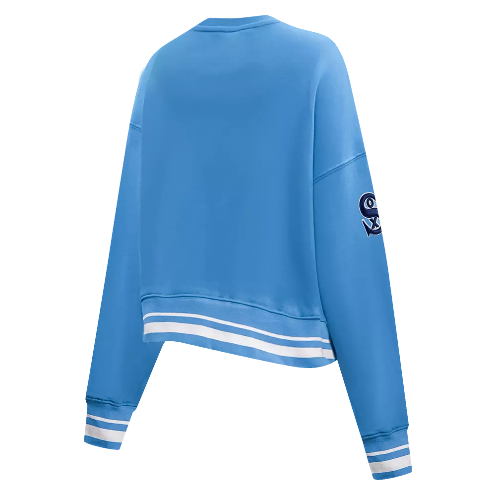 Pro Standard Women's Chicago White Sox Retro Classics Crewneck - University Blue/White - UNIVERSITY BLUE/WHITE