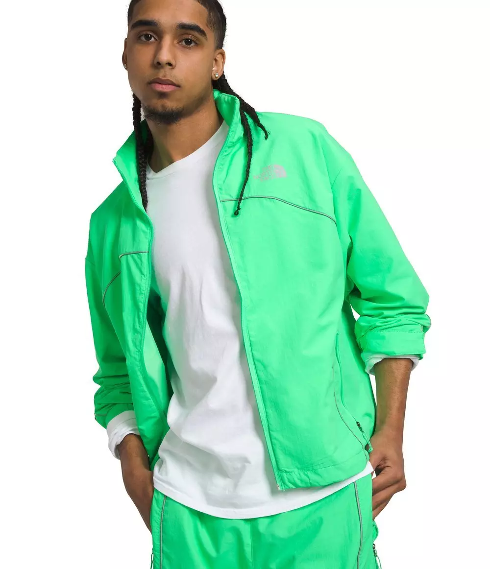 The North Face Men’s Tek Piping Wind Jacket - GREEN